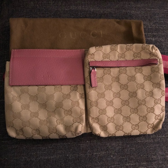 pink gucci waist bag
